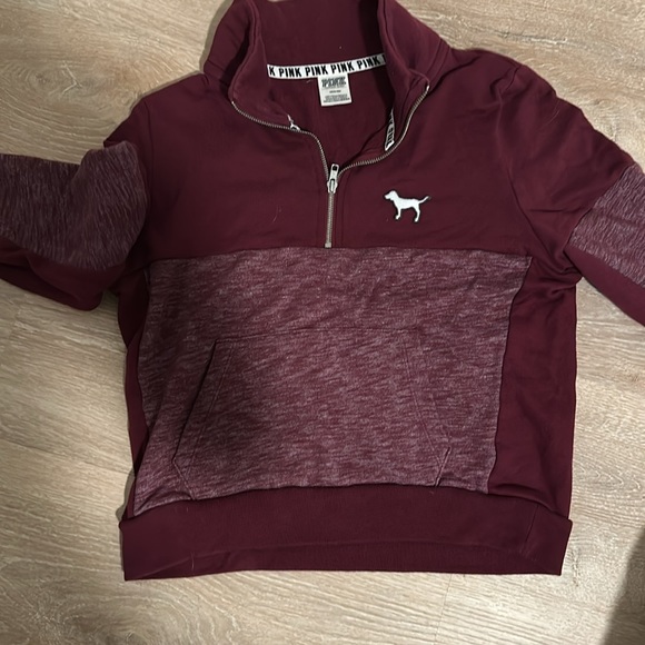 Maroon half zip by PINK - Picture 3 of 3